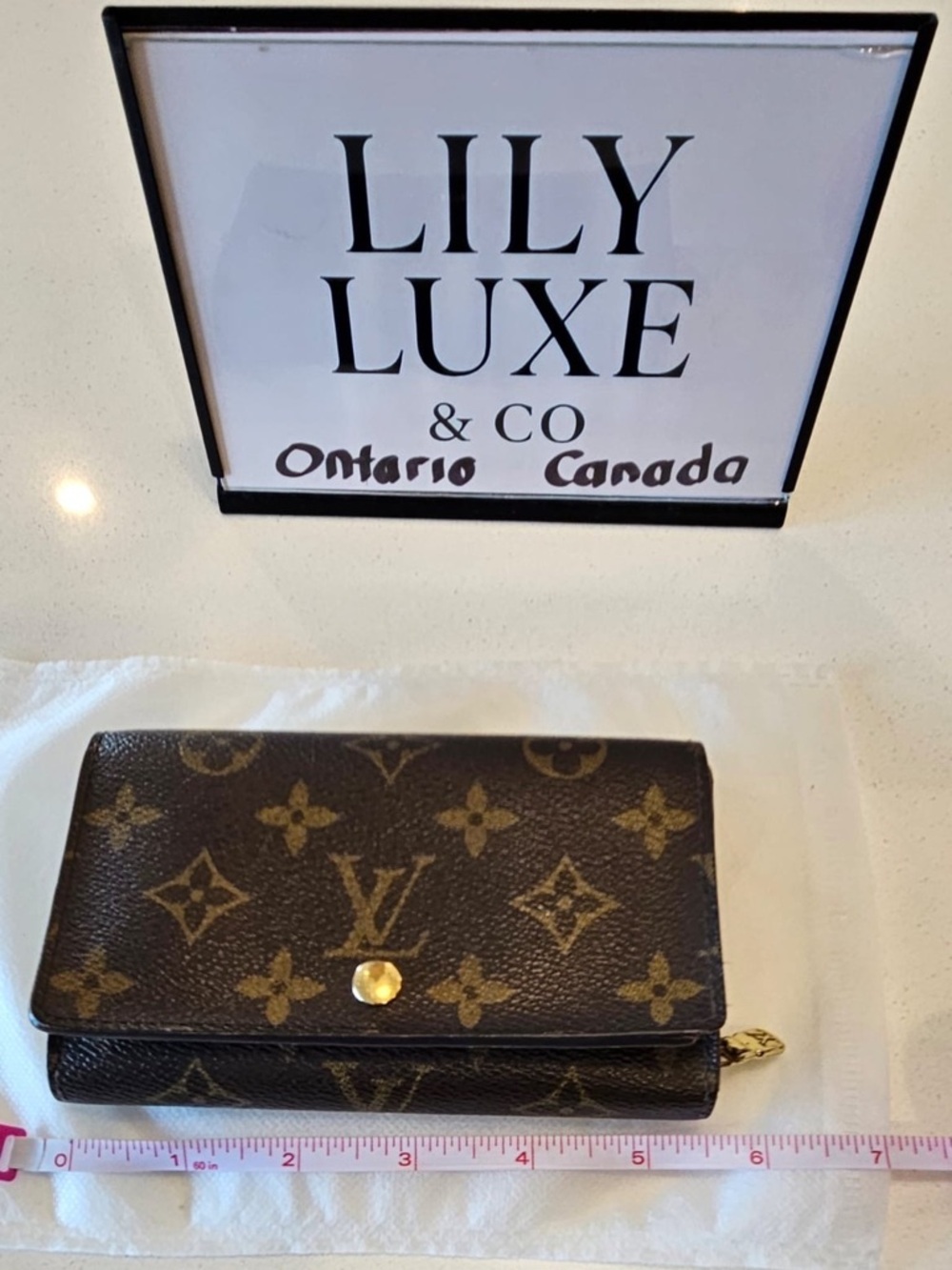 Classic LV Monogram Porte Monnaie Billet Tressor Wallet